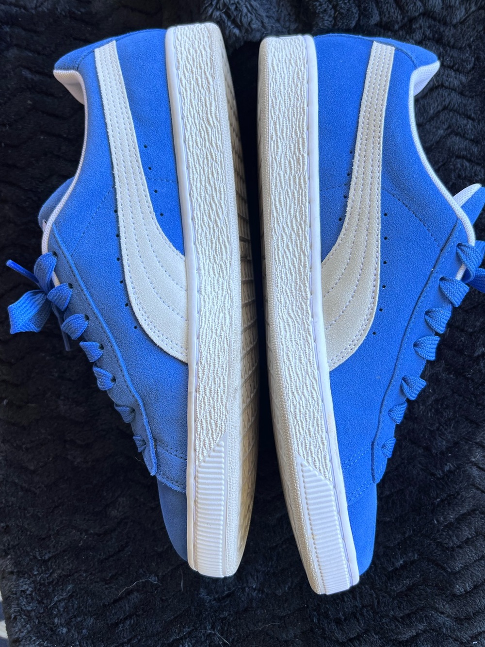 Puma Olympian Blue Suede Classic Sneakers Mens Size 9 - Picture 3 of 10